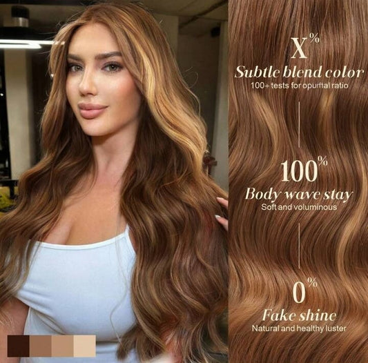 “Opulent Waves” – 28" HD Lace Body Wave Wig (honey-gold)