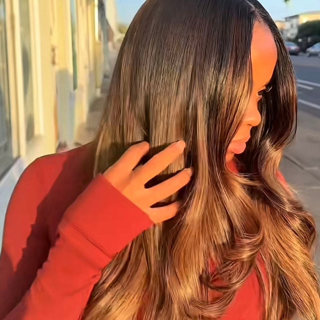 “Crown Braid” – 22" Premium Kanekalon Lace-front Wig