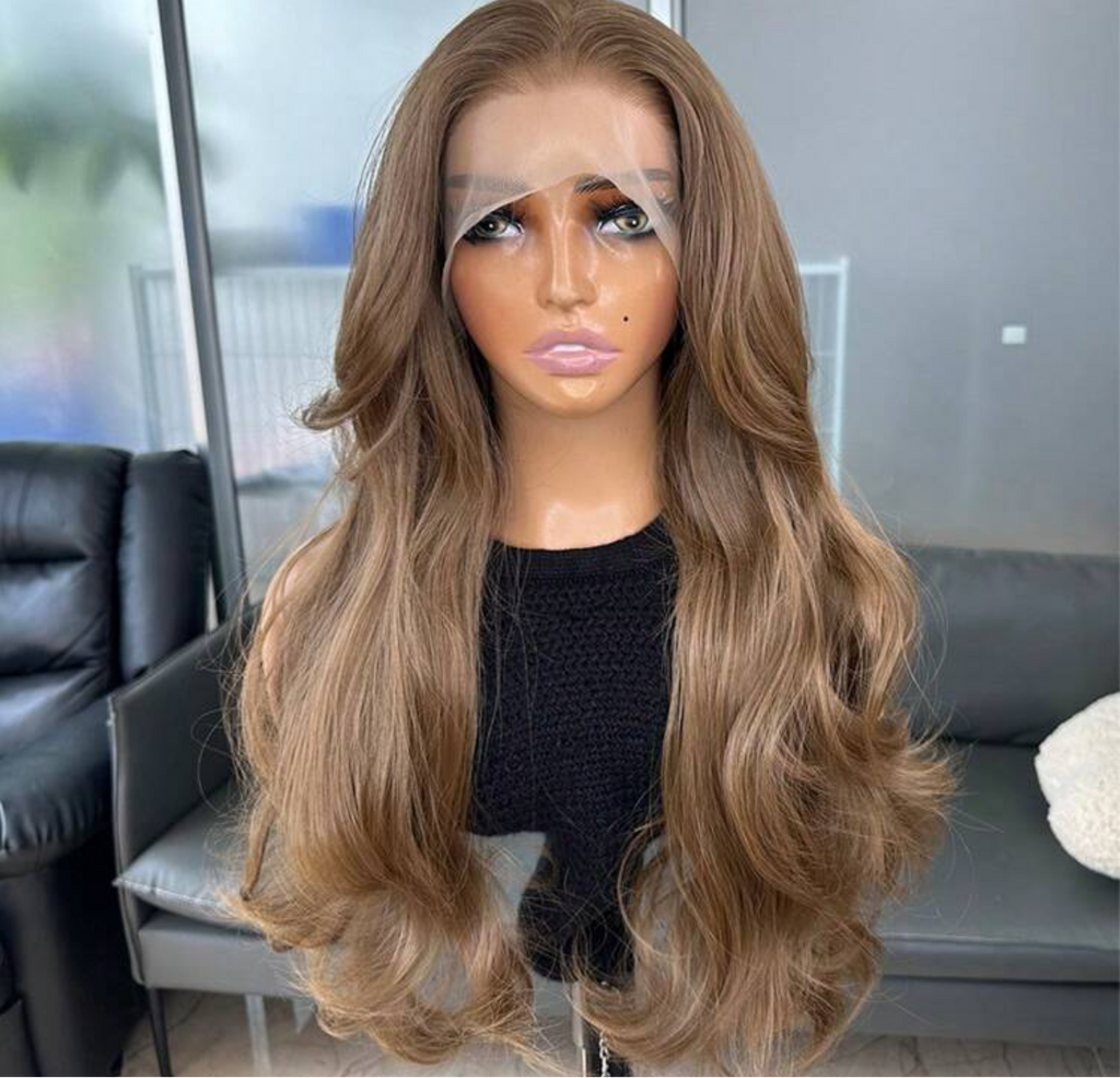 “Crown Braid” – 22" Premium Kanekalon Lace-front Wig