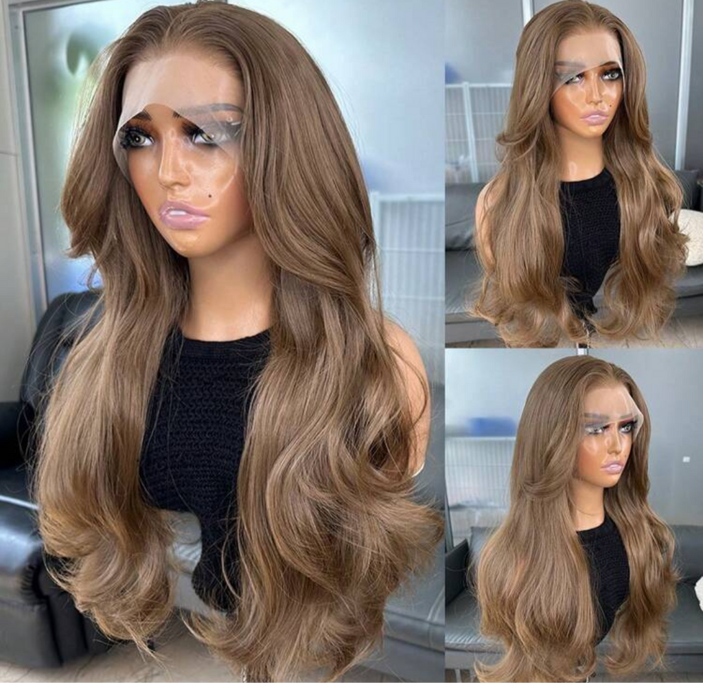 “Crown Braid” – 22" Premium Kanekalon Lace-front Wig