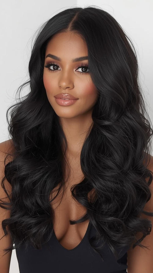 "Silk Press Crown" – 23” (6pc) Straight Clip-In Extensions