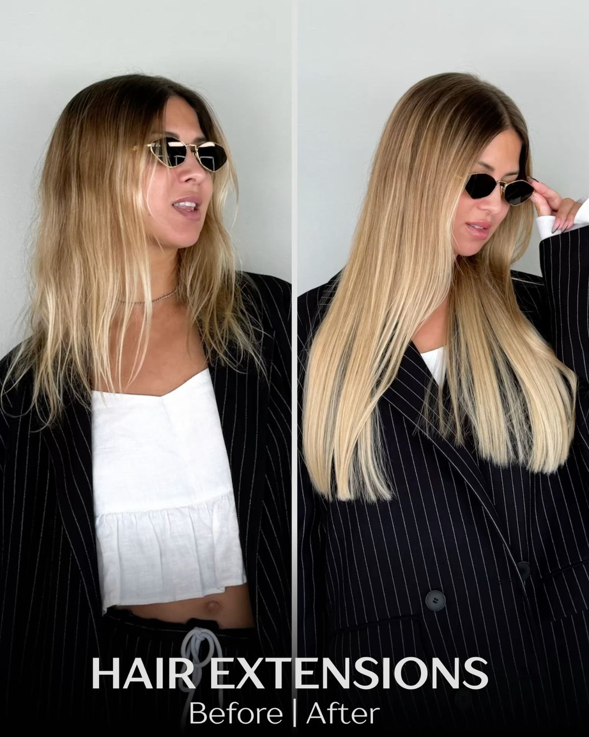 “Silky Press Length” – 24” Straight Clip-In Extensions (7PC Set)