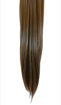 “Mocha Silk Crown" – 23" Full-head, Long, Straight 10pc Clip-In Extensions (mocha brown)