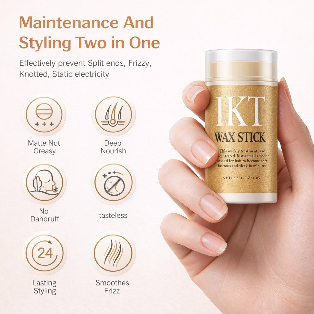 “Sleek Control” – Precision IKT Wax Stick for Hair, Wigs & Extensions